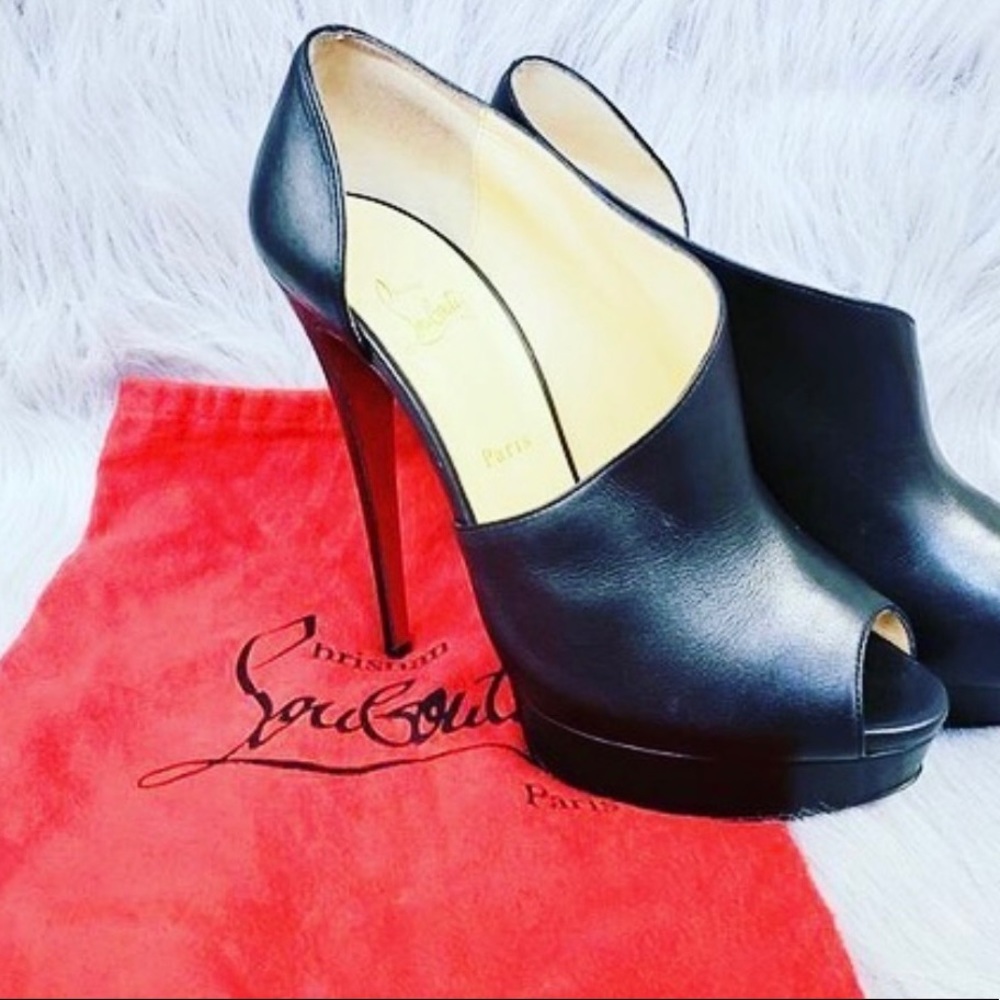 Christian Louboutin
Verita Asymmetric Red Sole Bootie, Black